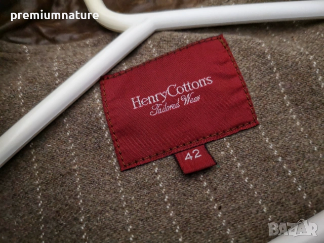 🏕️ ОФЕРТА → Henry Cotton's / дамско елегантно яке от естествена кожа ○, снимка 8 - Якета - 53925006