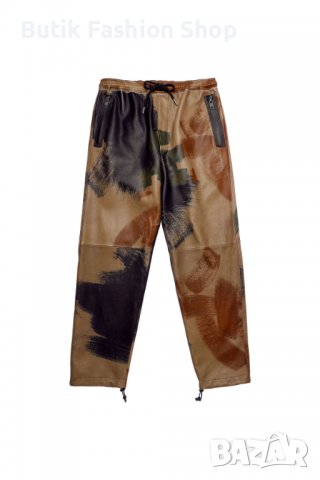 Diesel кожен панталон RRP 1600лв. естествена кожа НОВО G Star Guess, снимка 3 - Панталони - 39088703