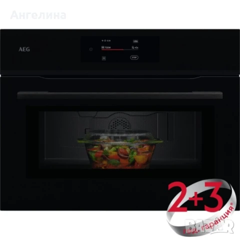 Компактна фурна с микровълни за вграждане AEG NKM7N721B, снимка 1