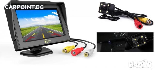 СИСТЕМА ЗА ПАРКИРАНЕ КАМЕРА И МОНИТОР 1КТ., снимка 1