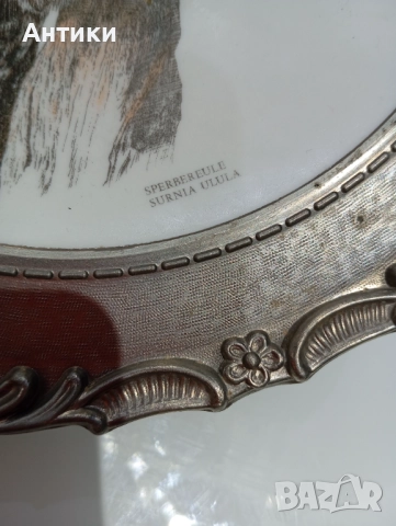 Порцеланова колекционерска чиния за стена с печати , снимка 13 - Чинии - 52563891