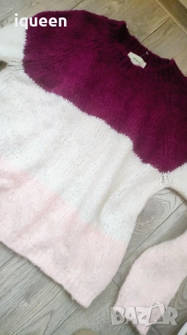 Vicolo-алпака+вълна топъл пуловер, снимка 2 - Блузи с дълъг ръкав и пуловери - 53221081