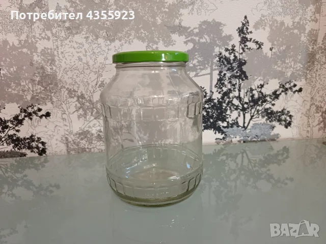 Стъклени буркани-1.5л и -1.7л, снимка 2 - Буркани, бутилки и капачки - 55969720