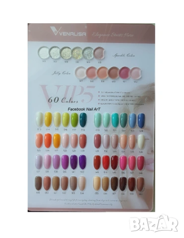 Venalisa VIP 4 UV LED гел лак, снимка 12 - Продукти за маникюр - 37783320