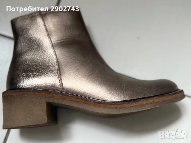 Боти от естествена кожа номер 39, снимка 2 - Дамски ботуши - 52344514