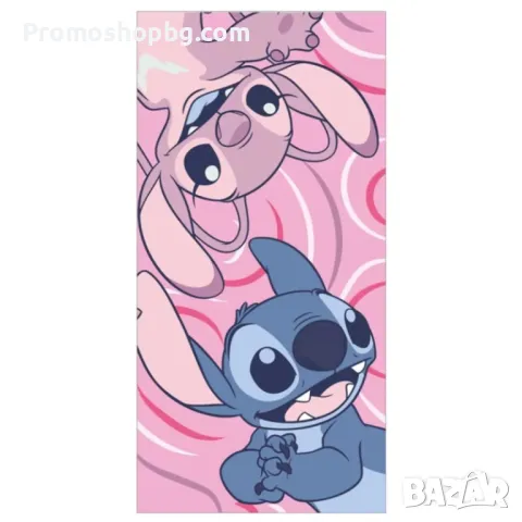 Плажна хавлия Стич, 70х140 см, Микрофибър (Fast dry)