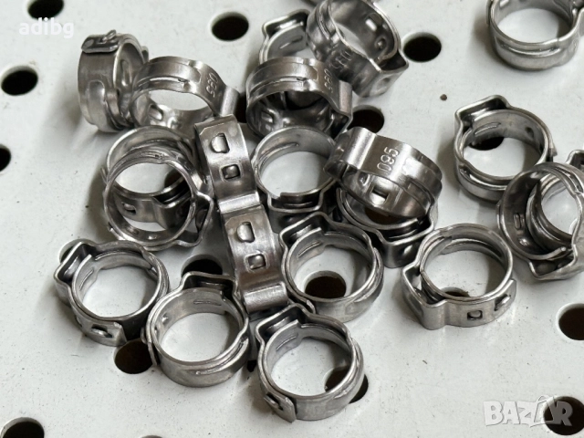 Скоба 9.5 Saeco Philips Gaggia Скоба за Силиконов маркуч с оплетка, снимка 5 - Кафемашини - 52826164