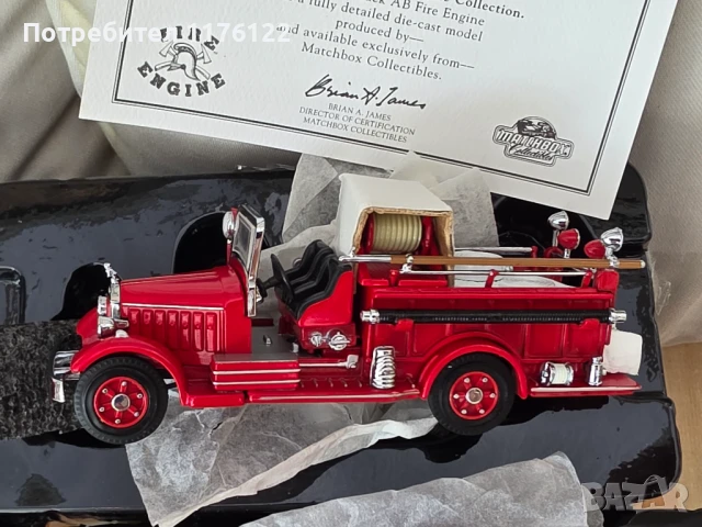 Matchbox Dinky MOY LE Models Of Yesteryear Fire Trucks Пожарни Мачбокс Ретро Модели Нови В Кутии, снимка 6 - Коли, камиони, мотори, писти - 50826900