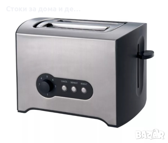 ✨Тостер за хляб ZEPHYR ZP 1440 Y, 900W, 2 филийки, 7 степени, Таймер, Тавичка за трохи, Сребрист/чер, снимка 1