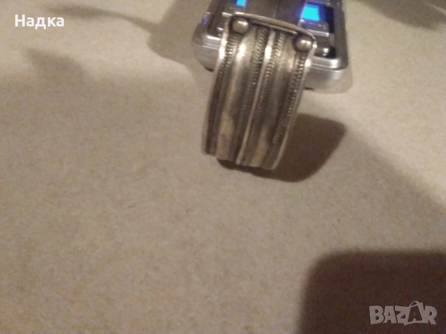 Дамска сребърна гривна, снимка 3 - Гривни - 52204354