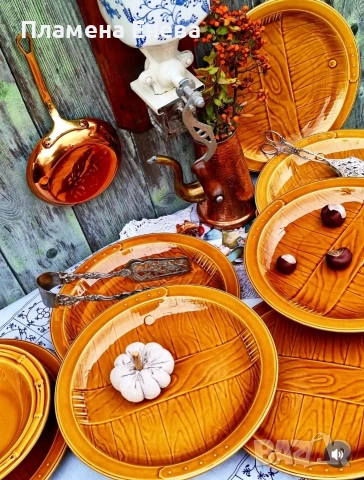 Керамичен комплект Gien France , снимка 6 - Сервизи - 53092492