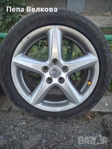 Лети джанти с летни гуми за Тойота 17 цола, снимка 3 - Гуми и джанти - 52106289