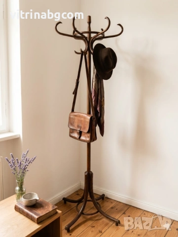 Автентична виенска закачалка (тип Thonet), снимка 2 - Закачалки - 53854060