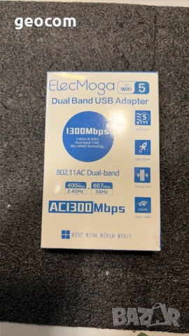 ElecMoga Wi-Fi 6 AX1800 Dual Band USB adapter (USB v.3.0)