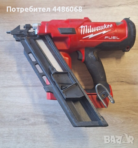 Акумулаторен безчетков такер, пушка за пирони, Milwaukee M18FFN-0C, 18 V, 30 - 34°, 50 - 90 мм,