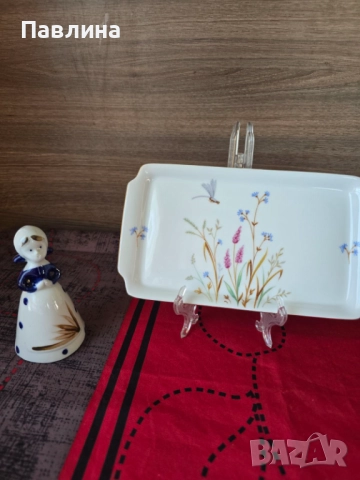 Порцеланова немска чиния, снимка 5 - Чинии - 51772496