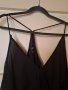 Дълга рокля, черна коприна, с презрамки..., снимка 2