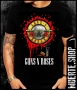 Тениска с щампа GUNS N ROSES BULLETS, снимка 1 - Тениски - 36379295