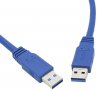 Кабел за екстендер USB 3.0 АM/АM 1.0M, СИН, снимка 2