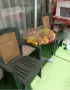 Градински мебели с чадър - комплект., снимка 2
