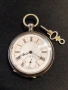 Швейцарски джобен часовник с посребрени капаци 1905г. с ключе - 10 РУБИНА - ПРОМОЦИЯ, снимка 9
