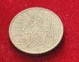 Два броя Френски монети от 10 и50 Евро цента-1999г. , снимка 5
