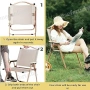 Олекотен Преносим Сгъваем Стол за Градина Къмпинг Плаж Тераса Пикник, снимка 11