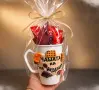 коледна кутия с декорирана чаша и буркан, снимка 10