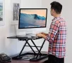 Стоящо бюро Изправящо Регулируеми по височина за лаптоп Щанд маса, снимка 6