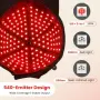 Нова LED шапка за коса с червена и инфрачервена светлина светлинна терапия на скалп 540 LED, снимка 4