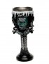 Код 91102 Стилна чаша за вино от полирезин с релефни декорации - вълк и надпис Winter is coming, снимка 2