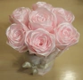 Ръчно изработен букет от сатенени рози , снимка 1