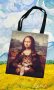 👑 💗Живописна Творба Мона Лиза La Gioconda - Леонардо да Винчи 1503 – 1507 г Торба / Чанта КОД 0182, снимка 1 - Чанти - 44445571