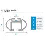 Алуминиеви напречни греди MENABO Tiger XL за автомобил 135см, снимка 4