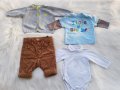 Лот дрешки за новородено момче, снимка 1 - Комплекти за бебе - 30625351