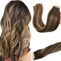 GOO GOO Tape-in екстеншъни от човешка коса Remy, 12 инча 40 г (20 броя) – нюанс #4/27/4, снимка 1