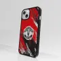 Нов кейс Айфон Manchester United FC Калъф за Apple iPhone 13 Официален 3D Черен, снимка 2