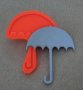 Фин чадър силиконов молд форма фондан гипс декор украса, снимка 1 - Форми - 40159760