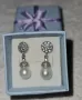 Нежни Обеци от естествени перли  и сребро, снимка 3