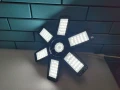 TASINUO 185W LED лампа с 6+1 панели за гаражи и работилници, снимка 4