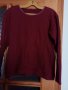 червена семпла блуза М L , снимка 1 - Блузи с дълъг ръкав и пуловери - 36771223