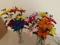 Ръчно изработени цветя , снимка 2