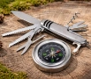 Мултифункционално Джобно Ножче 11 в 1.Ножка.Стоманен Компас.Компаси.Сгъваемо Ножче и Прецизен Компас, снимка 1
