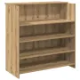 vidaXL Приемно бюро, дъб артизан, 100x50x103,5 см, инженерно дърво, снимка 1
