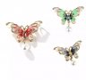 Брошки  пеперуди с перла 3 модела, снимка 3