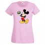 Дамска тениска Mickey Mouse Alfa Romeo .Подарък,Изненада,, снимка 1 - Тениски - 36528658