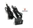 AUX USB удължител за автомобил аукс усб панел за вграждане, снимка 1