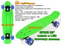 Скейтборд (пениборд) COMICS с LED светещи колела 22"(56см), снимка 7