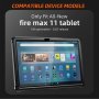 Калъф за таблет Amazon Fire Max 11 (13-то поколение,2023), вграден протектор, със стойка, черен, снимка 8