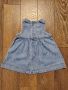 Детска дънкова рокля сукман Tex 12 месеца, снимка 3